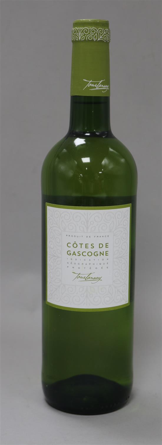 Six bottles of cased Cotes de Gascogne blanc